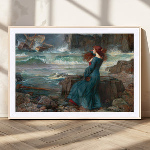 Miranda by the Shore Wall Art Canvas Print – Tempest Scene