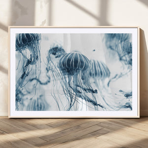 Abstract Jellyfish Canvas Print Wall Art