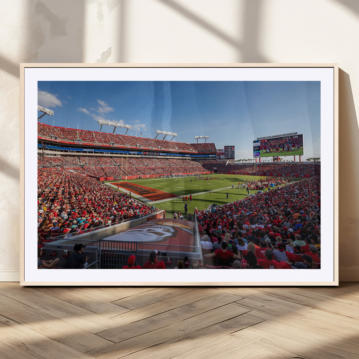 Florida Tampa Raymond James Stadium Wall Art Canvas Print -