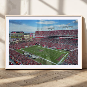 Florida Tampa Raymond James Stadium Wall Art Canvas Print -