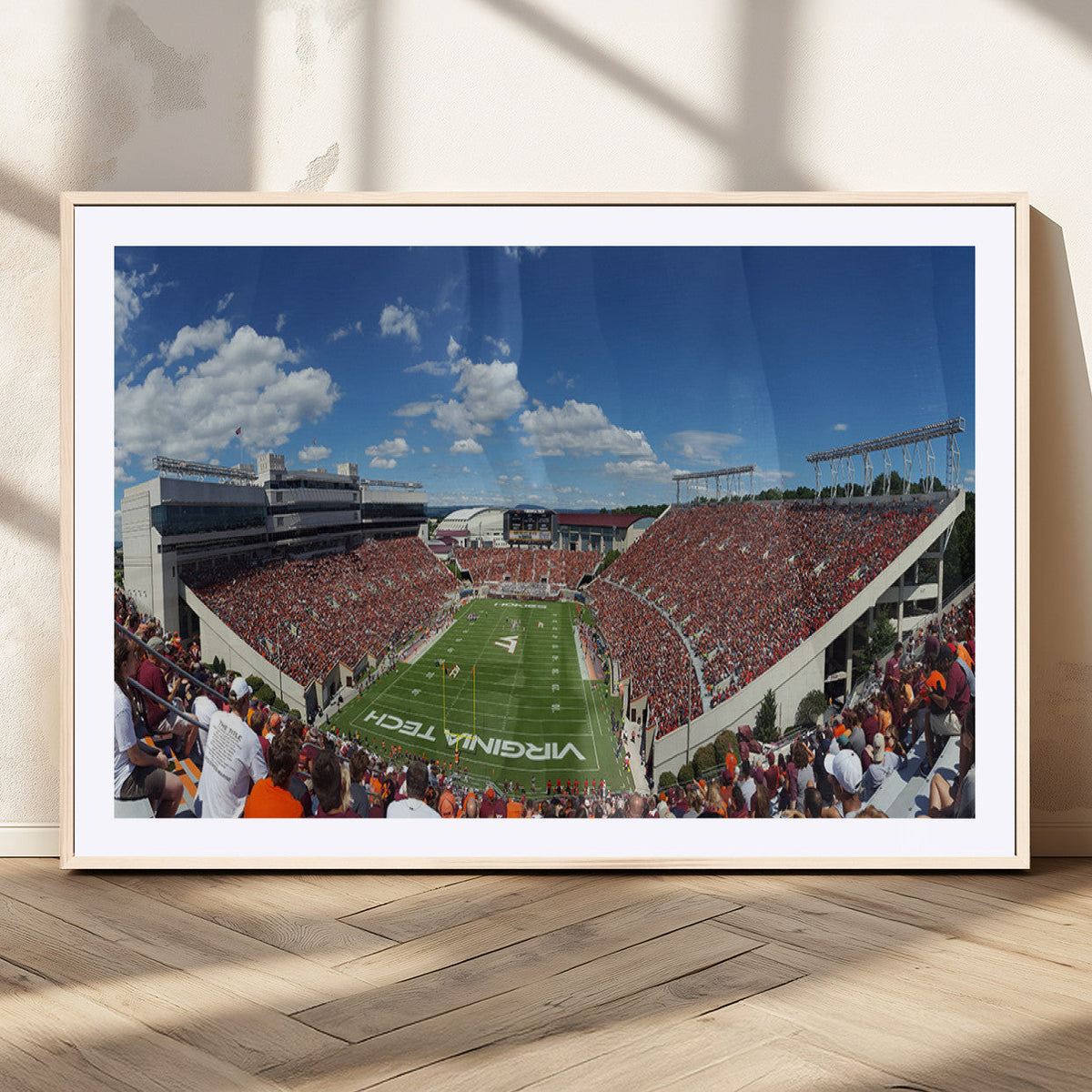 Virginia Tech Hokies Football Team Print - Blacksburg Lane