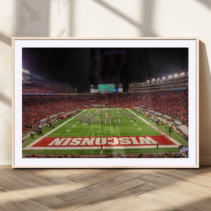 Wisconsin Badgers Football Team Print Canvas- Madison Camp