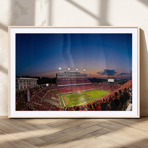 Wolfpack Football Team Wall Art Print - Raleigh