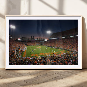Clemson University Tigers Art Print, Football Team Print -