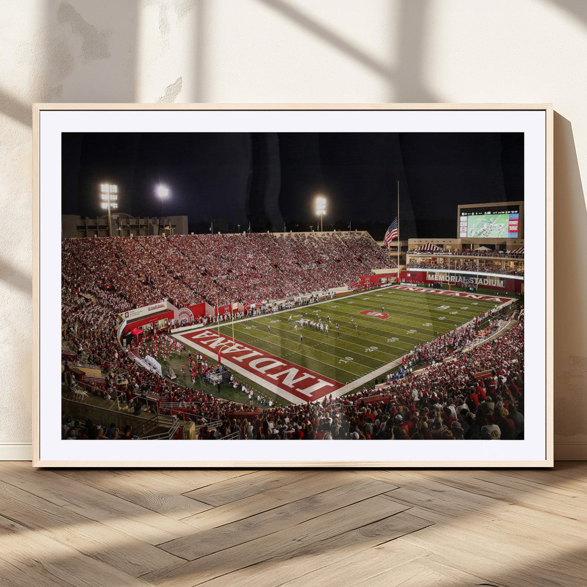 Indiana University Hoosiers Football Team Print Canvas -