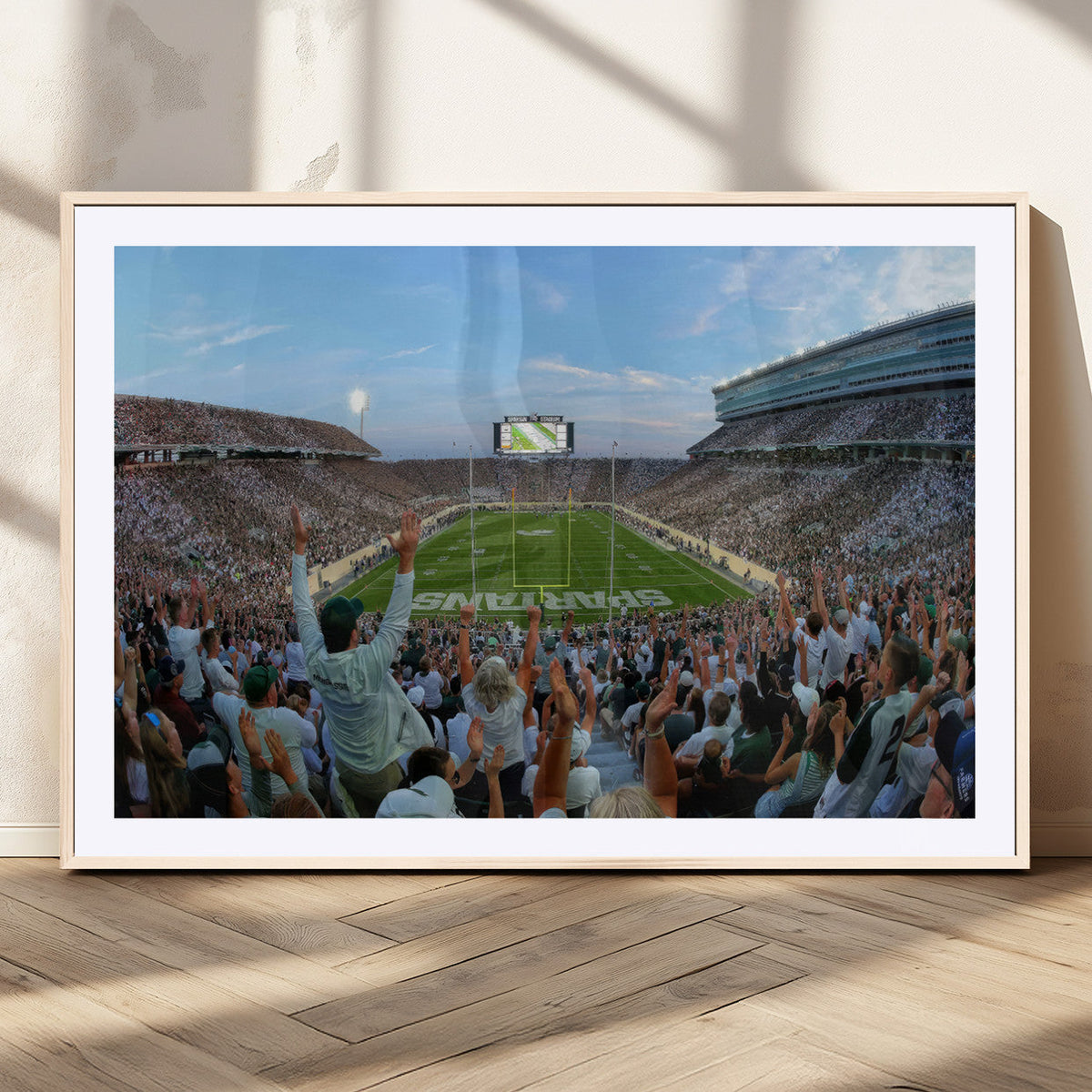 Michigan State Spartans Football Team Art Print - East