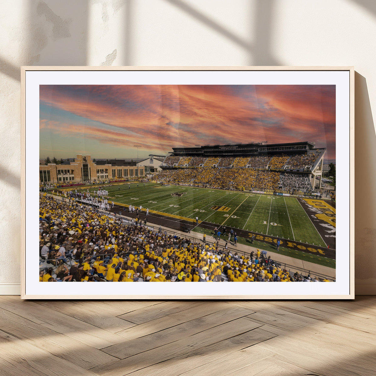 University of Wyoming Cowboys Football Team Print - Laramie