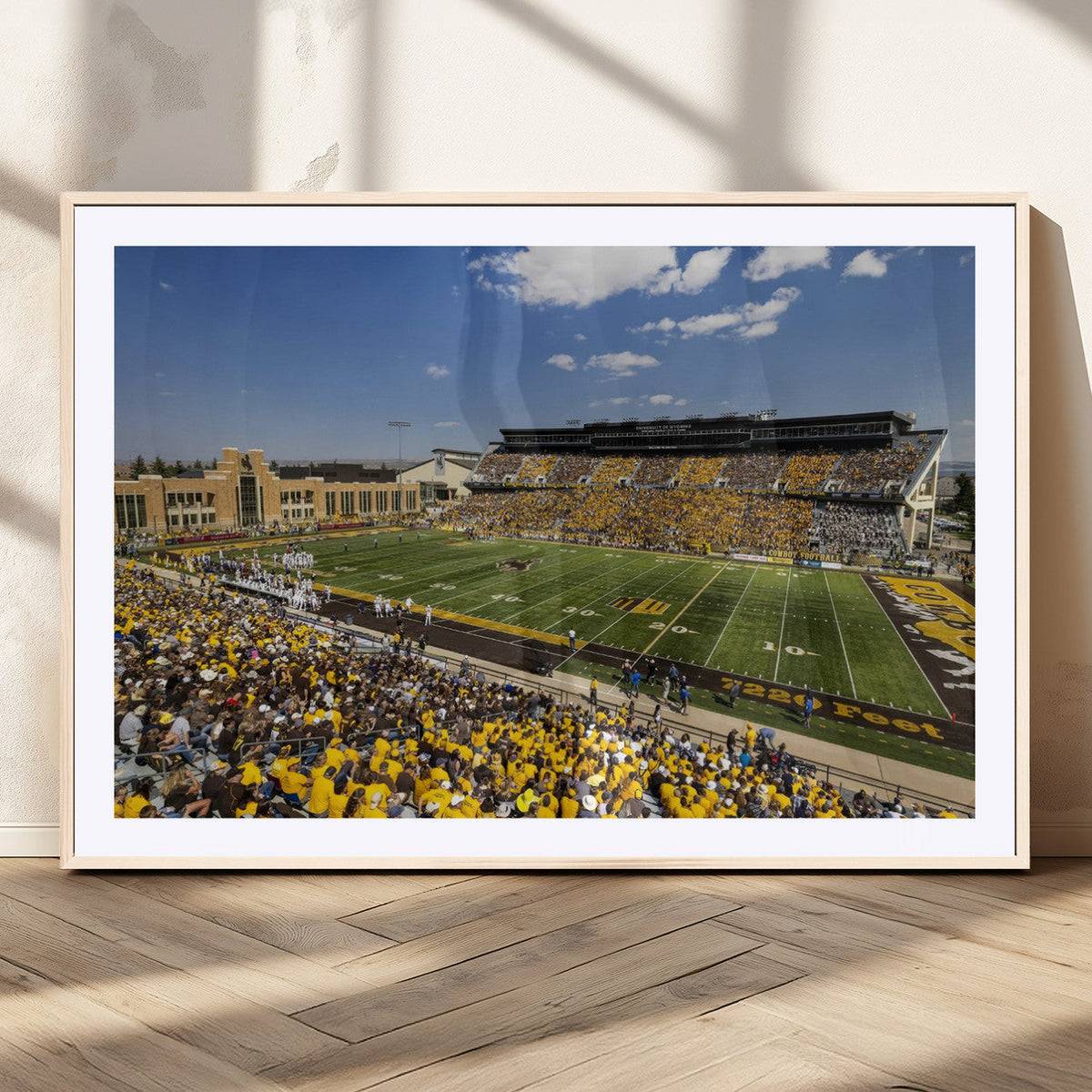 University of Wyoming Cowboys Football Team Print - Laramie