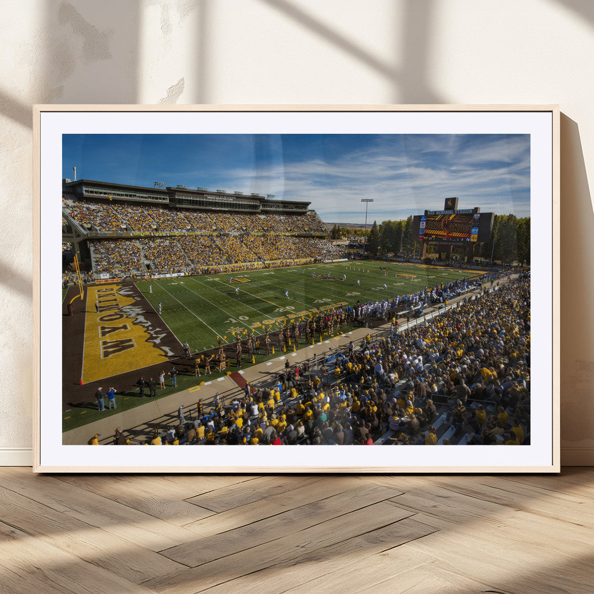 University of Wyoming Cowboys Football Team Print - Laramie
