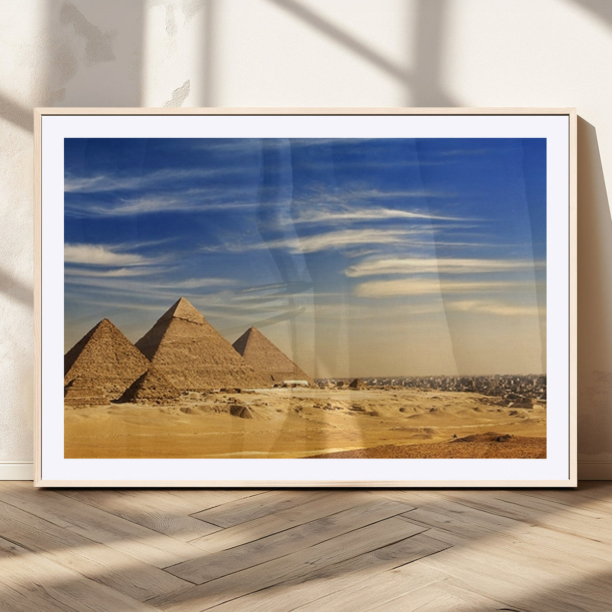 Majestic Ancient Wonders Wall Art Canvas Print – Golden