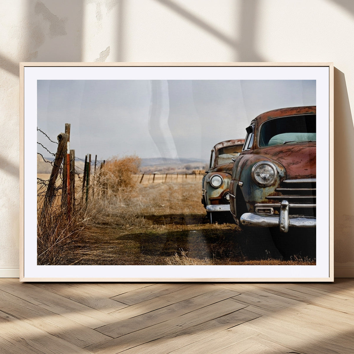 Classic Cars Vintage Wall Art Canvas Print