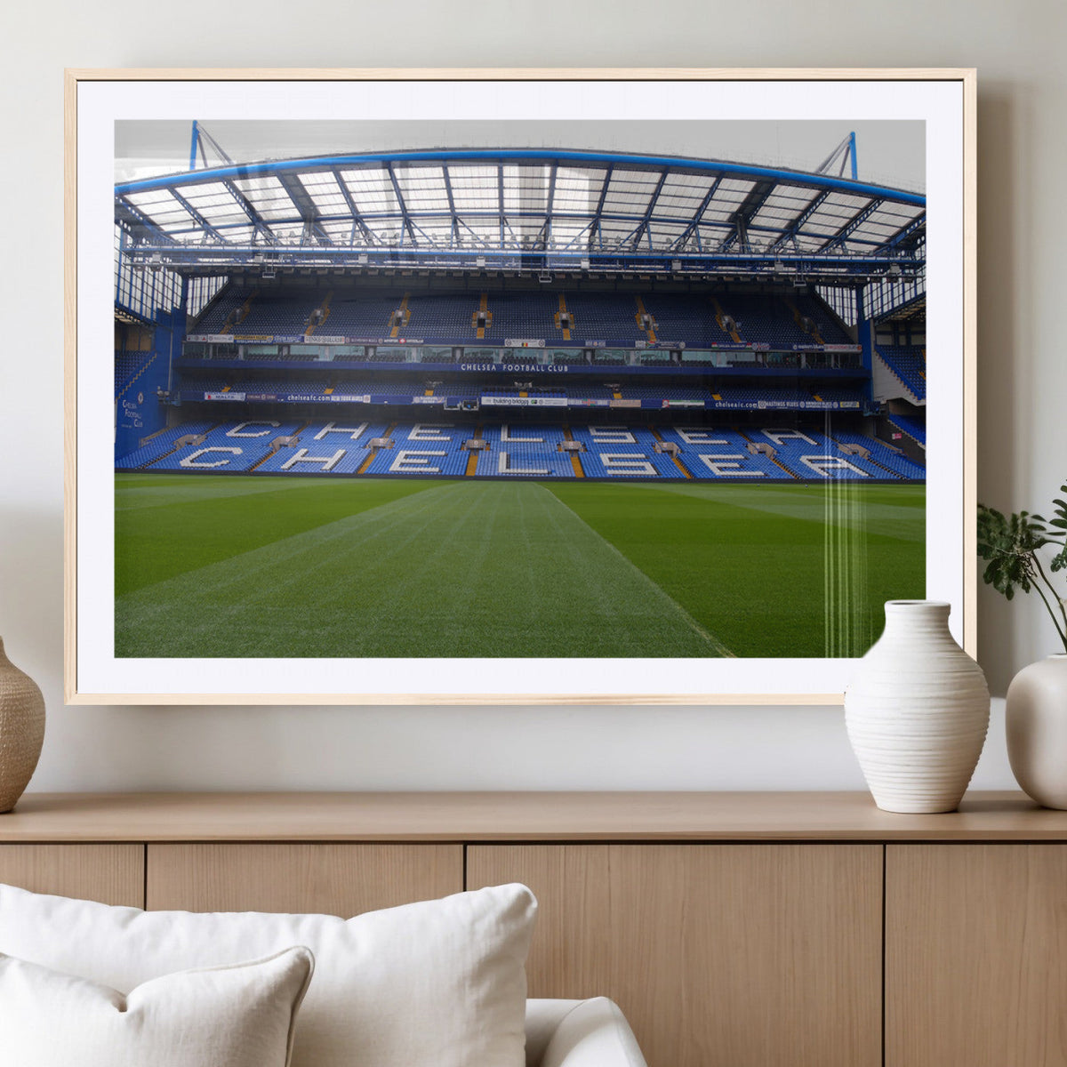 Chelsea FC Soccer Team Print - Stamford Bridge Stadium Wall