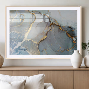 Large Abstract Marble Wall Art Canvas Print for Living Room