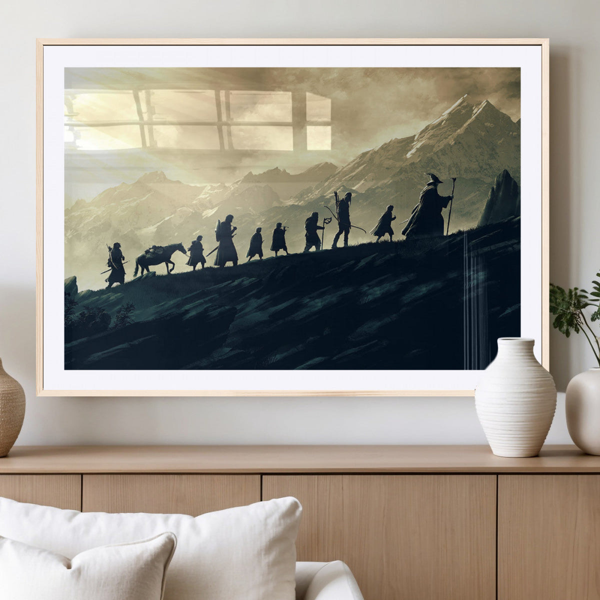 Fellowship Journey Wall Art – Fantasy Adventure Canvas Print