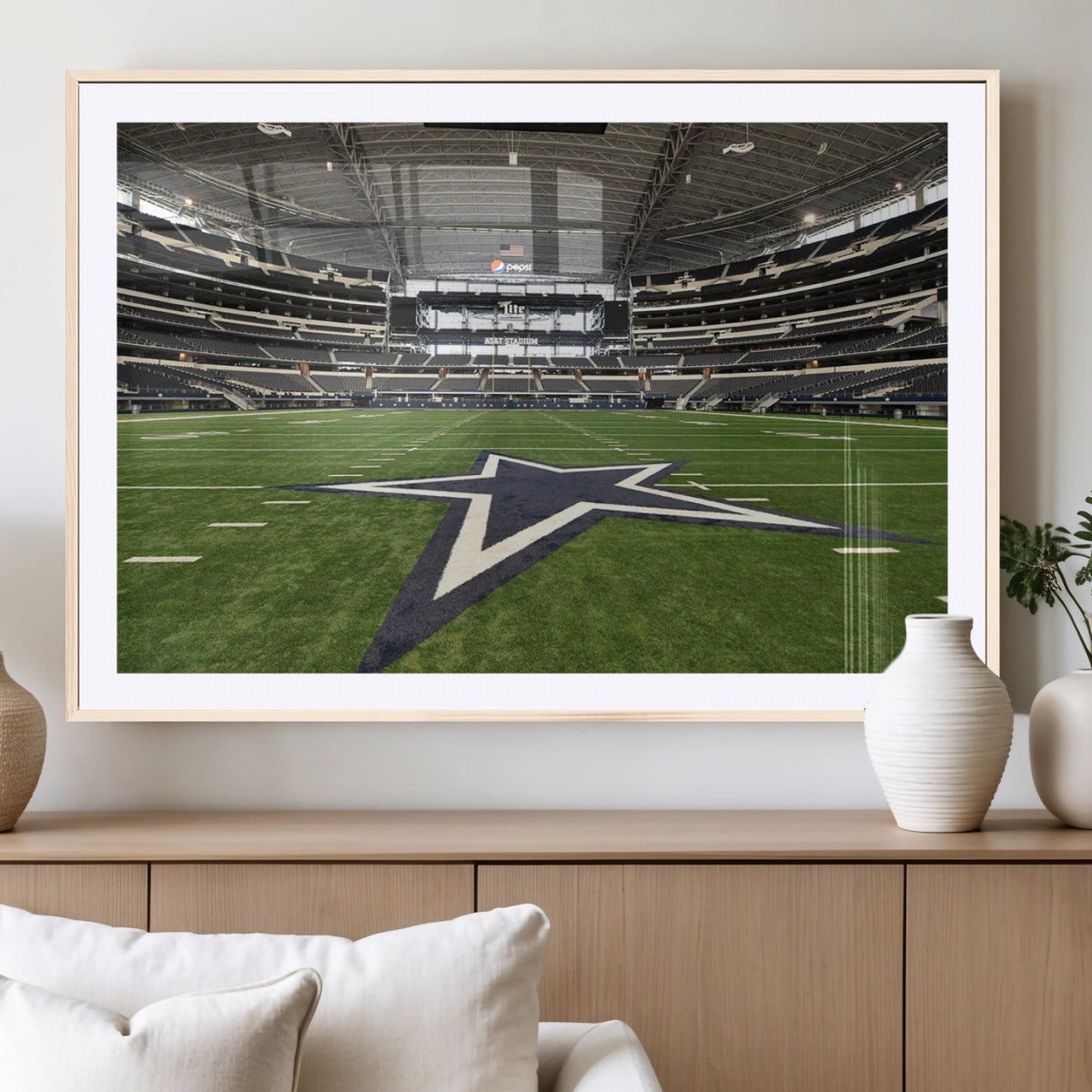 Dallas Cowboys Football Team Print - Arlington AT&T Stadium