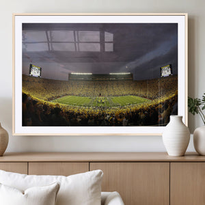 Michigan Wolverines Print - Michigan Stadium Wall Art Canvas