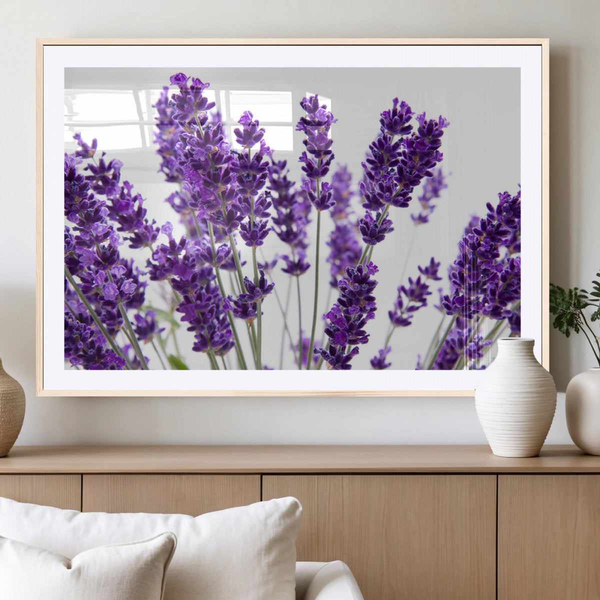 Lavender Flower Wall Art Canvas Print