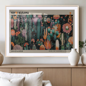 Yayoi Kusama Art Print Canvas – Abstract Mount Fuji Japanese