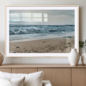 Ocean Wall Art Canvas Print – Framed Moody Seascape Coastal