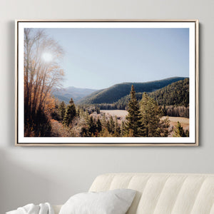 Rustic Landscape Wall Art Canvas Print – Serene Valley Scene