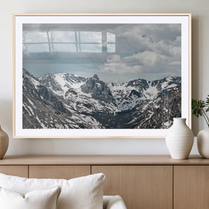 Snowy Peaks Wall Art Canvas Print – Alpine Wilderness