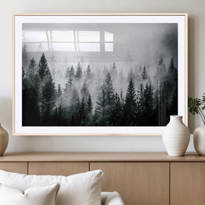 Grizzly Bear Wall Art Canvas Print – Framed Rustic Lodge Art