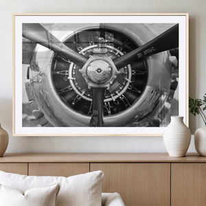 Vintage Airplane Wall Art Canvas Print