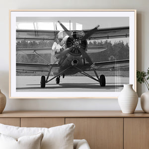 Wall Art Old War Plane Canvas Print