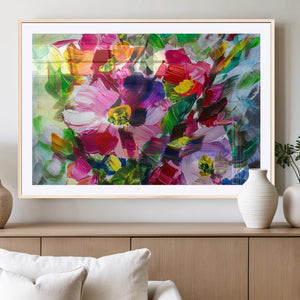 Oil Flower Abstract Canvas Print