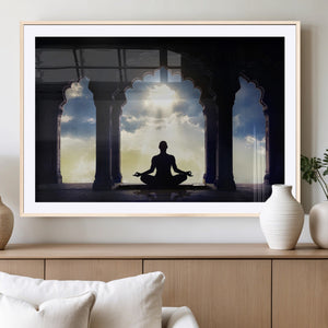 Women and Yoga Wall Art Canvas Print