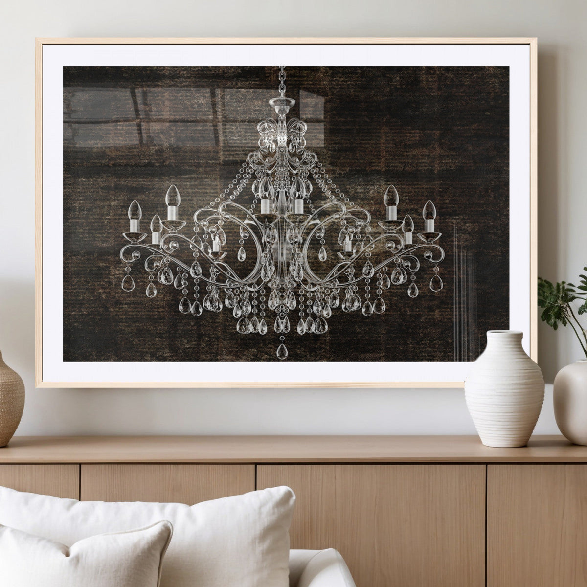 Rustic Chandelier Canvas Print
