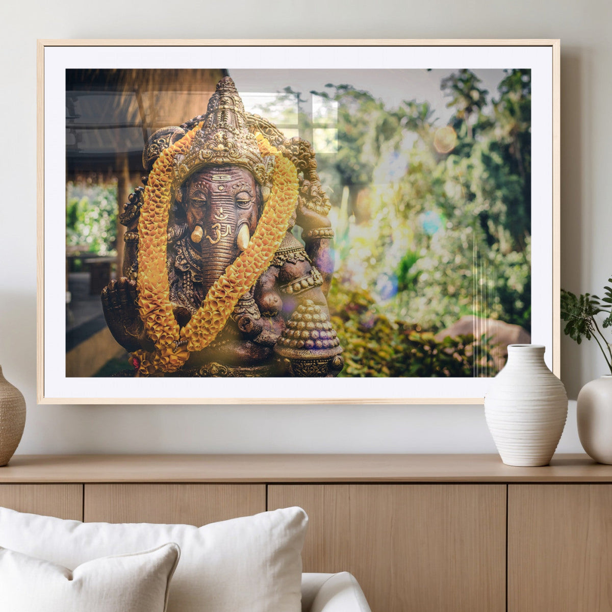 Hinduism Statue Wall Art Canvas Print