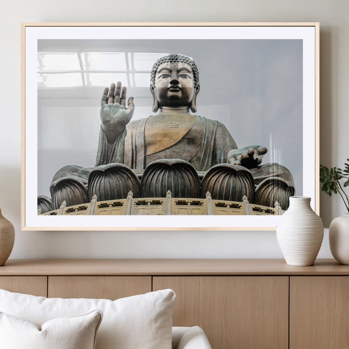 Buddha Statue Wall Art Canvas Print