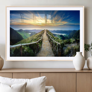Mountain Landscape Wall Art Canvas Print