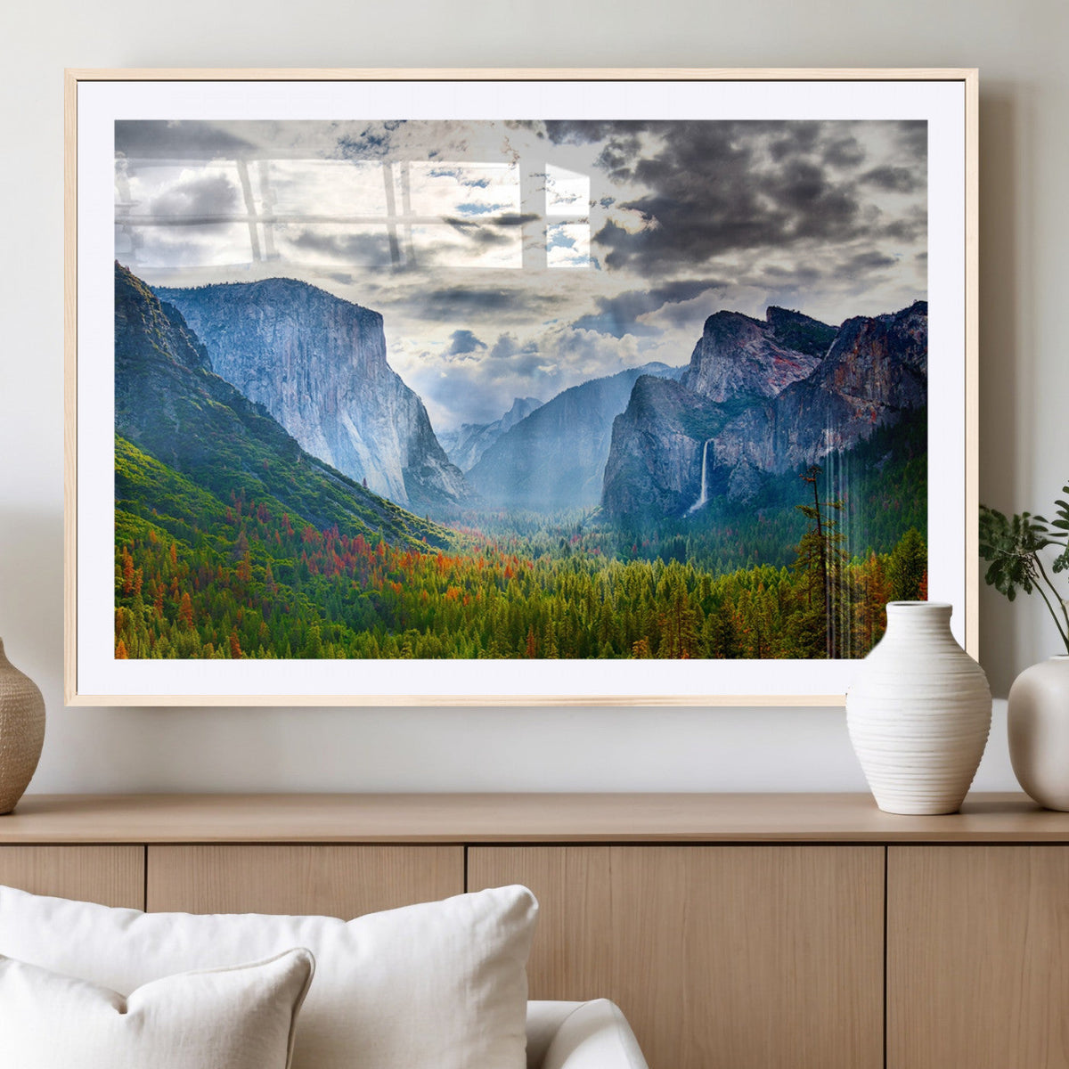 Yosemite Park Half Dome 3 Panel Canvas Print | Large Giclée