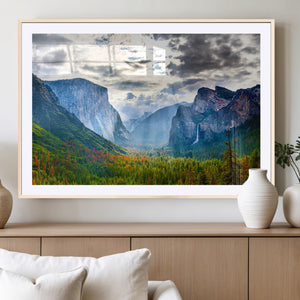 Yosemite Park Half Dome 3 Panel Canvas Print | Large Giclée