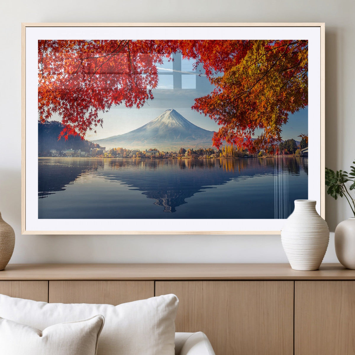 Mount Fuji Canvas Wall Art Japan Autumn Mountain Canvas