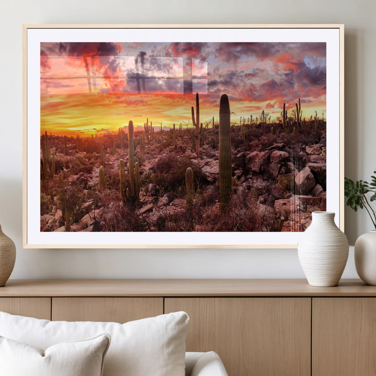 Arizona Desert Print, Western Cowboy Wall Art Print
