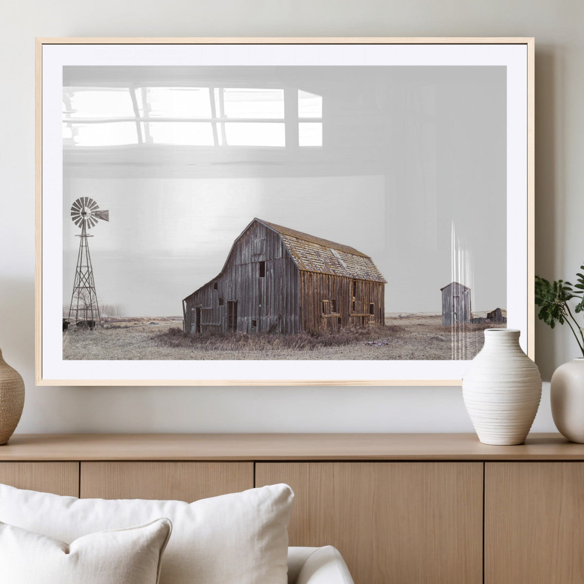 Set of 3 Rustic Farmhouse Wall Art Prints – Country Barn,