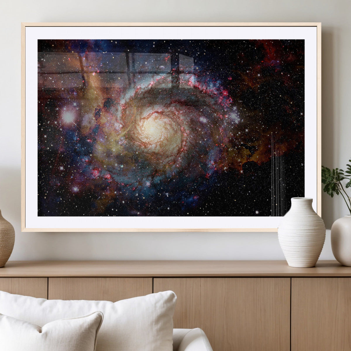 Nebula and Galaxies in Space Wall Art Canvas Print, Spiral