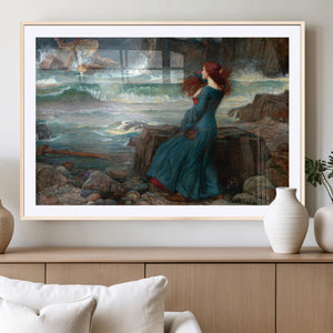 Miranda by the Shore Wall Art Canvas Print – Tempest Scene