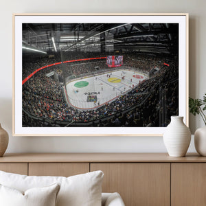 Vaudoise Lausanne Ice Hockey Arena Stadium Wall Art Canvas,