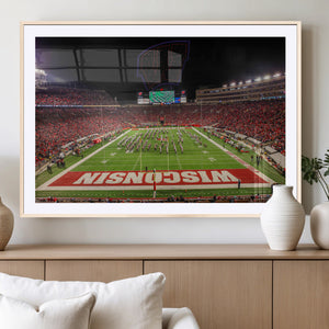 Wisconsin Badgers Football Team Print Canvas- Madison Camp