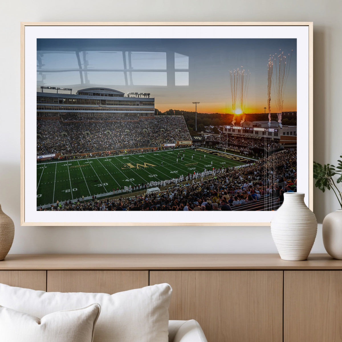 Demon Deacons Football Team Print Canvas- Winston-Salem