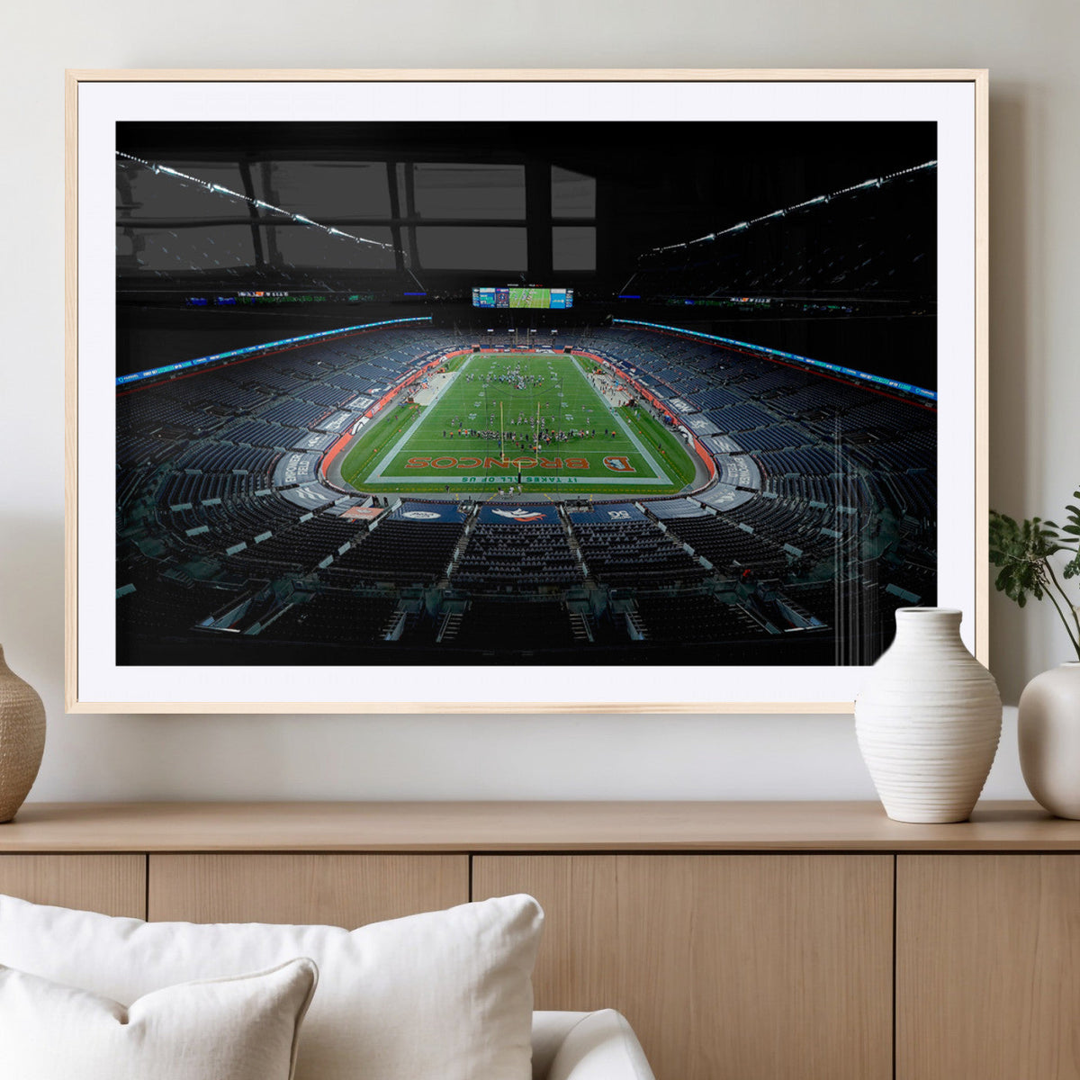 Denver Broncos Football Team Print Canvas- Denver Empower