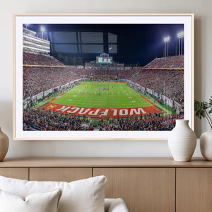 Wolfpack Football Team Print - Raleigh Carter-Finley Stadium