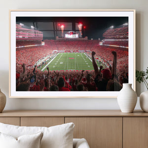University of Nebraska Cornhuskers Football Team Print -