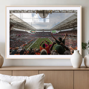 Miami Hurricanes Football Team Wall Art Print - Miami Hard