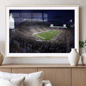 Michigan State Spartans Canvas, Framed Football Team Print -