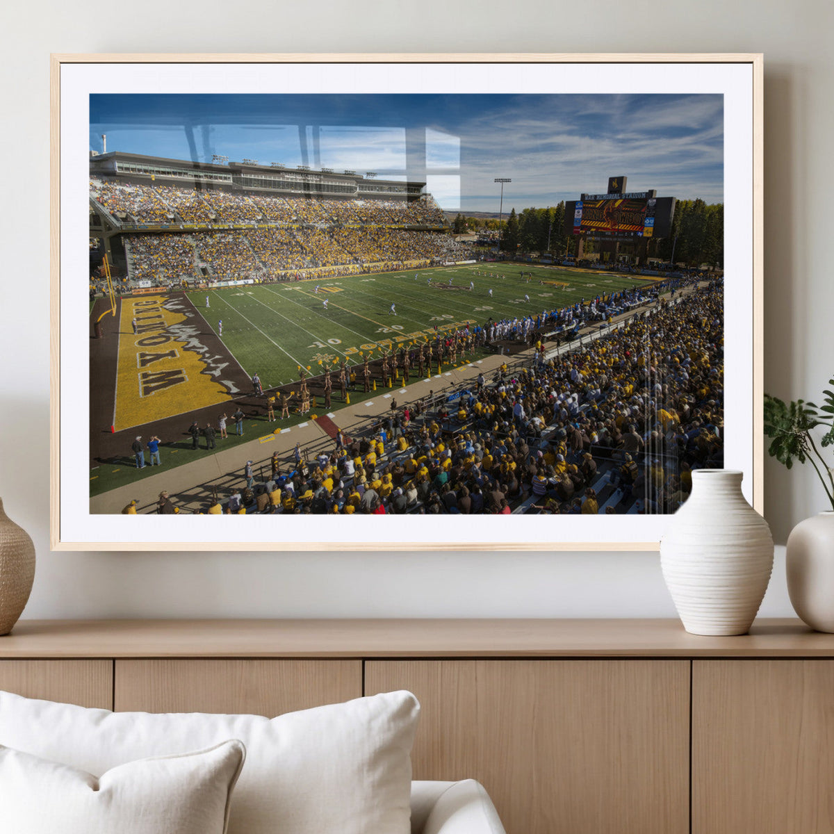 University of Wyoming Cowboys Football Team Print - Laramie